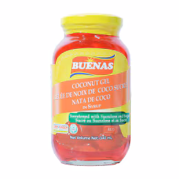 Buenas Coconut Gel In Syrup - Red (340ml)