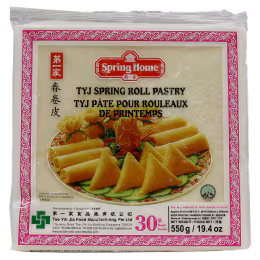 Tyj Food 10 Inch Spring Roll Pastry (30pcs)
