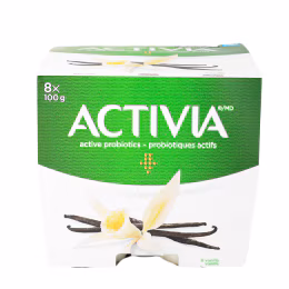 Activia Vanilla Probiotic Yogurt (100gx8)