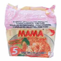 Mama Tom Yum Shrimp Instant Noodles (60gx5)