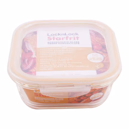 Lock&Lock Glass Containers Square (750ml)
