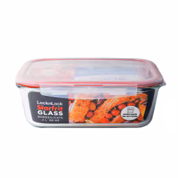 L&L Glass Containers-Rectangular 2L
