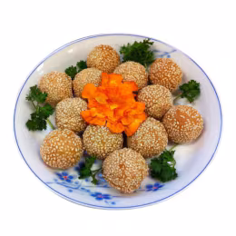 T&T Kitchen Mini Red Bean Sesame Balls 12pcs (20gx12 pcs)
