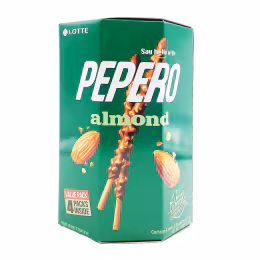 Lotte Pepero Almond & Chocolate Biscuit Sticks Bulk Pack (32gx4)
