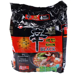 Nongshim Shin Black Premium Spicy Noodles (130gx4)
