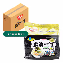 Nissin Black Garlic Oil Tonkotsu Instant Noodle (100gx5x6)