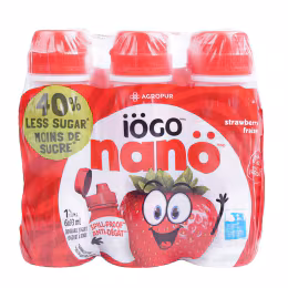 Iogo Strawberry Nano Yogurt (93mLx6)