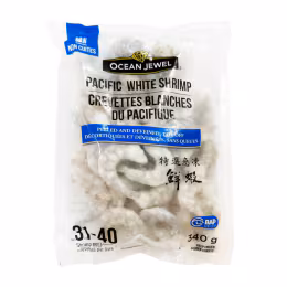 Ocean Jewel Frozen Raw White Shrimp P&D31/40 (~340g)