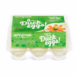 Springcreek Quail Farms Free Run Duck Eggs (6pcs)