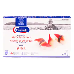 Clear Water Frozen Wild Caught Arctic Surf Clam (~400g)