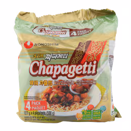 Nongshim Chapagetti Chajang Sauce Pasta Style Noodles (127gx4)