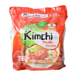 Nongshim Kimchi Noodles Seasoned with Real Kimchi (120gx4)