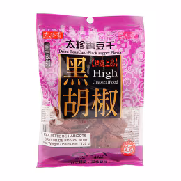 Tai Zhen Xiang Black Pepper Flavour Tofu Snack 120g