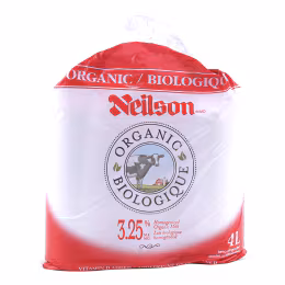 Neilson Organic 3.25% Homogenized Milk - Sac (4L)
