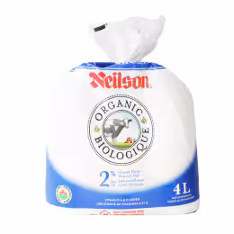 Neilson Organic 2% Partly Skimmed Milk - Sac (4L)