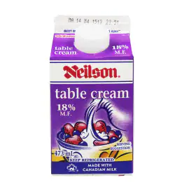 Neilson 18% Table Cream (473ml)
