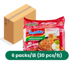 Indomie Hot & Spicy Instant Fried Noodle 5pcs x 6packs