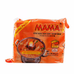 Mama Shrimp Creamy Tom Yum Jumbo Instant Noodles (90gx5)