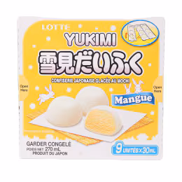 Lotte Mango Flavour Mini Yukimi Daifuku Mochi (9x30mL)