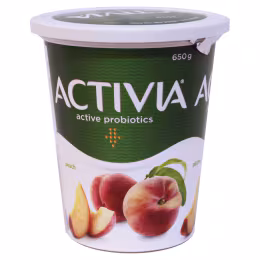 Activia Peach Probiotic Yogurt (650g)