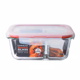 Lock&Lock Glass Divided Container (700ml)