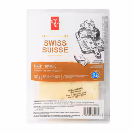 President's Choice Swiss Cheese Slices (190g)