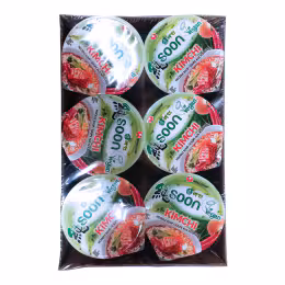 Nongshim Soon Kimchi Vegan Cup Noodles (75gx6)
